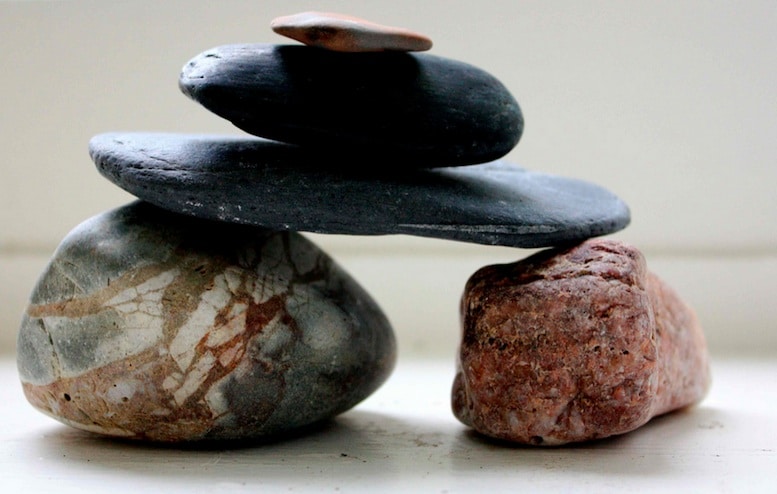 Healing stones and crystals for meditation