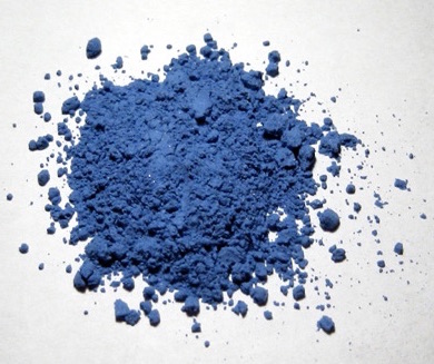 Genuine ultramarine, a pigment used in painting, is made from ground lapis lazuli
