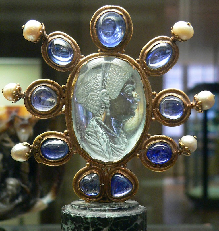 The intaglio of Julia, made in the 1st century AD by the Greek sculptor Evodos