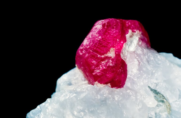 Ruby on its matrix | Crystal healing online