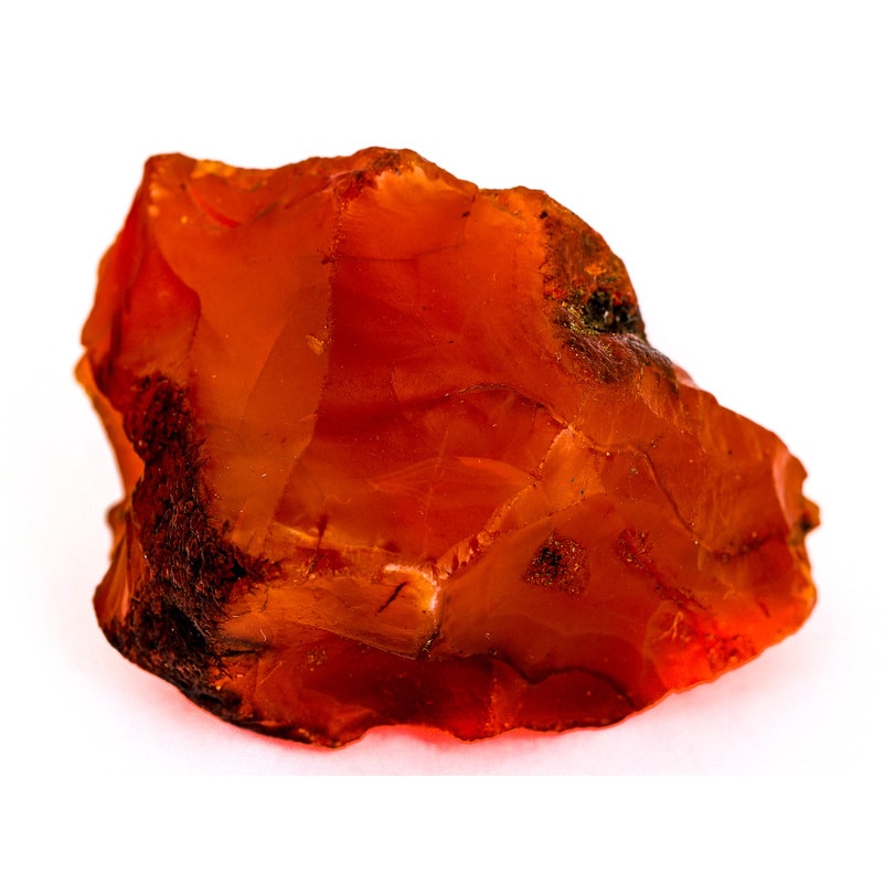 Rough carnelian stone