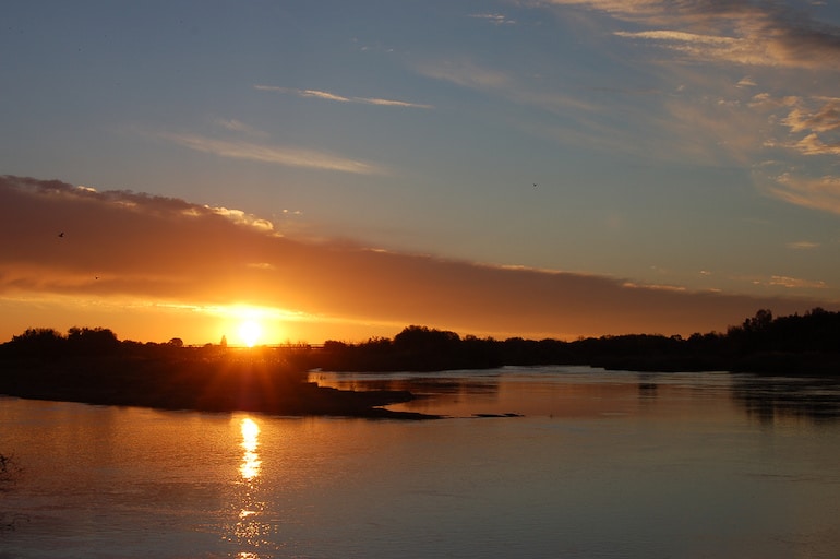 The Orange River in South Africa, the world's main source of mined diamonds
