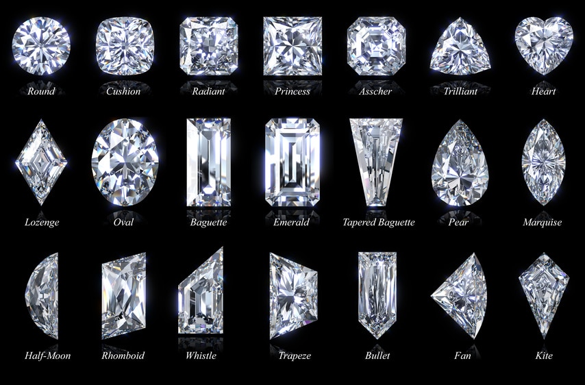 21 of the most popular diamond cuts today | Crystal healing online