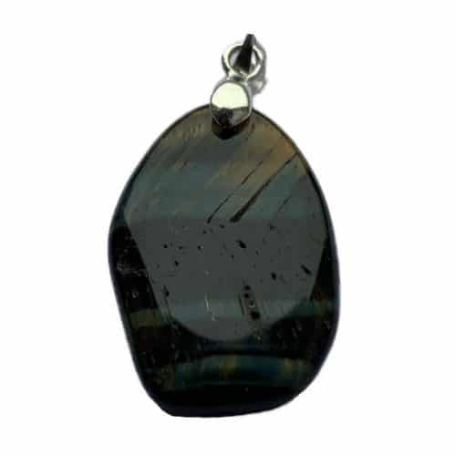Oeil-de-Faucon - Pendentif Mini Pierre Plate