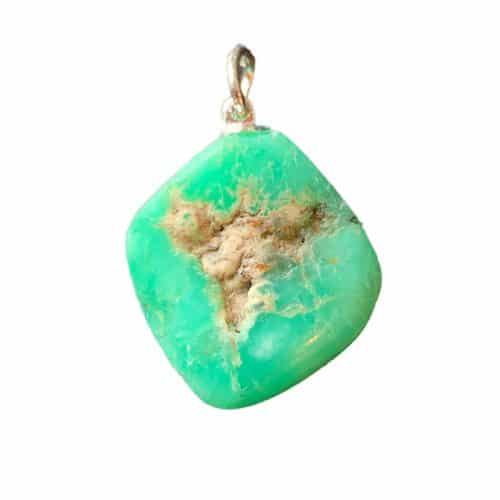 Chrysoprase - Pendentif Pierre Roulée | Boutique de Lithothérapie