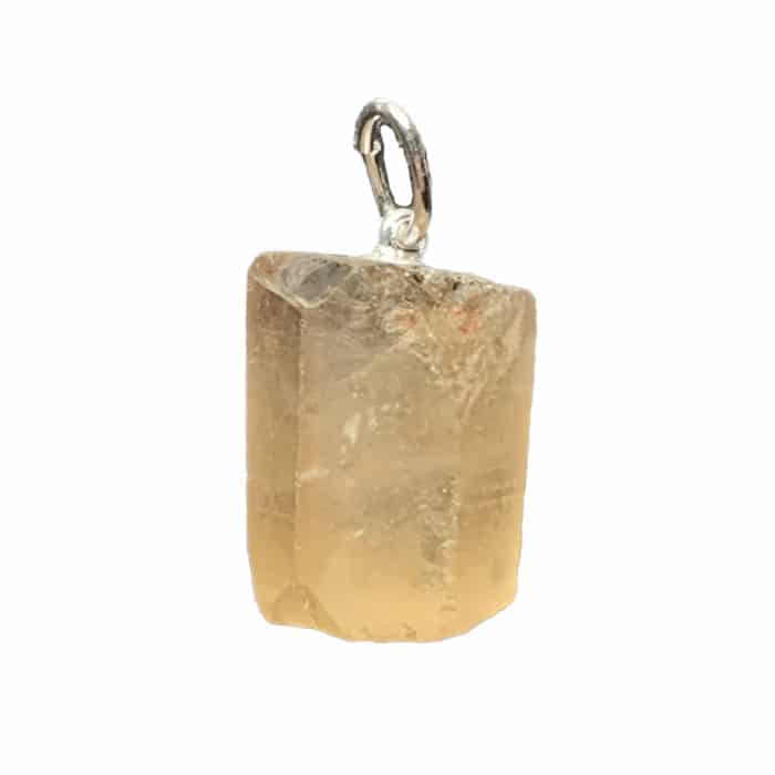Natural citrine stick pendant