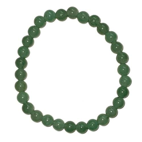 Bracelet en Aventurine Verte - Pierres Boules 6mm