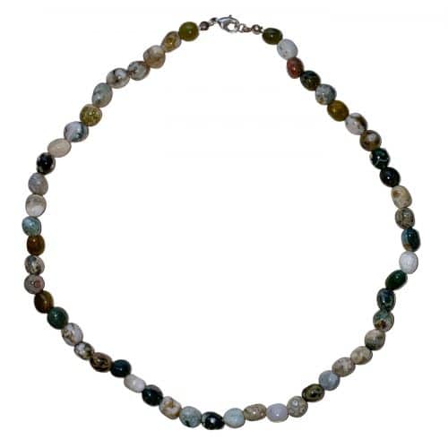 Collier en Jaspe Orbiculaire - Pierres Roulées