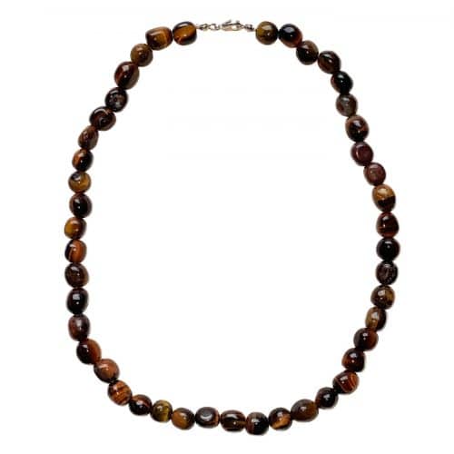 Collier en Oeil-de-Taureau - Pierres Roulées