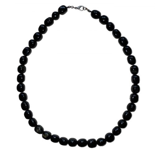 Collier en Tourmaline Noire - Pierres Roulées - Boutique de Minéraux | Lithothérapie en Ligne
