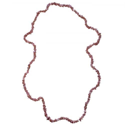 Collier baroque en rhodochrosite.