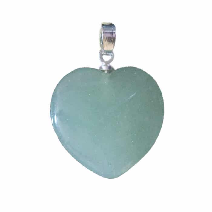 Green aventurine heart pendant