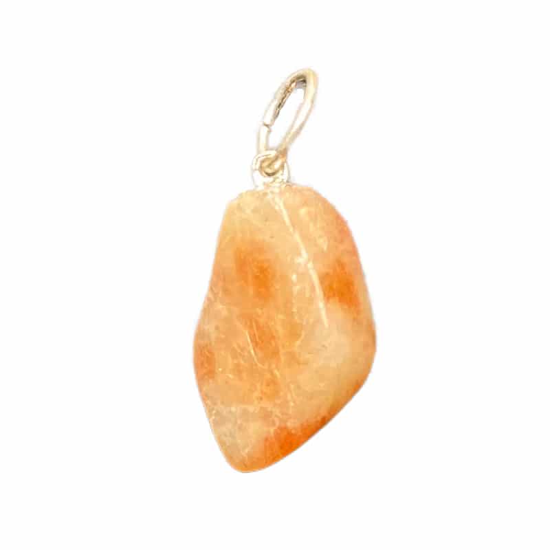 Sunstone tumbled stone pendant