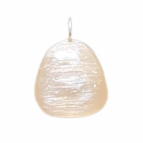 Pendentif Pierre Roulée en Sélénite Rose