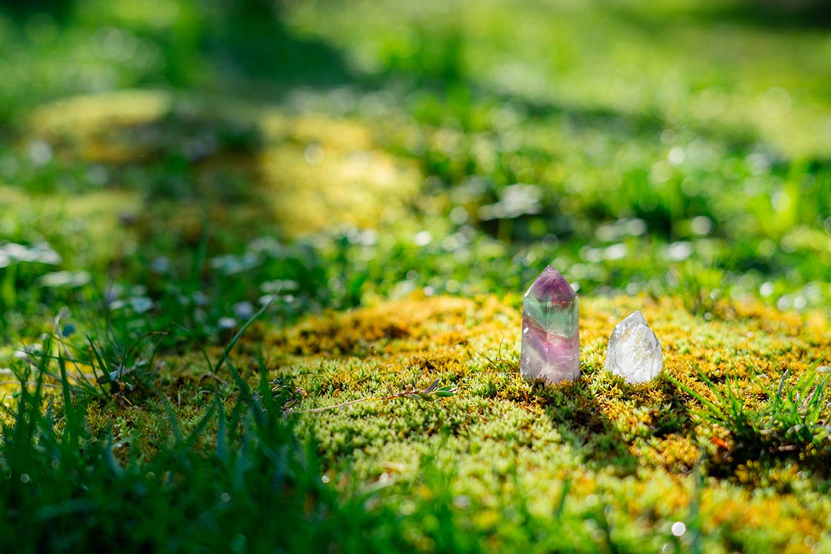 Fluorite and quartz
