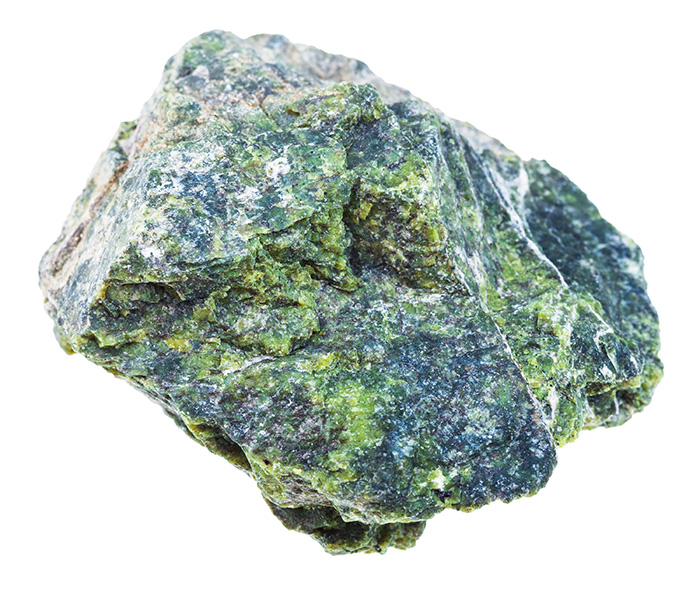 Rough serpentine stone