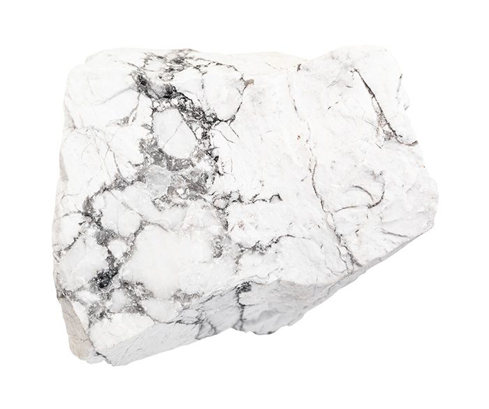 Rough howlite stone