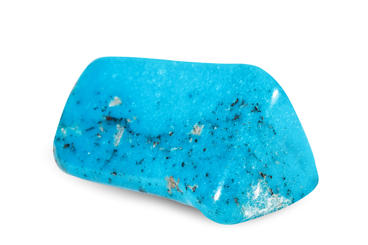 Turquenite, blue-dyed howlite