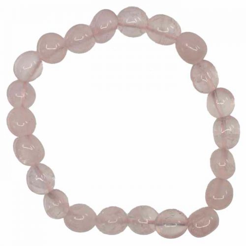 Bracelet en Quartz Rose - Pierres Roulées