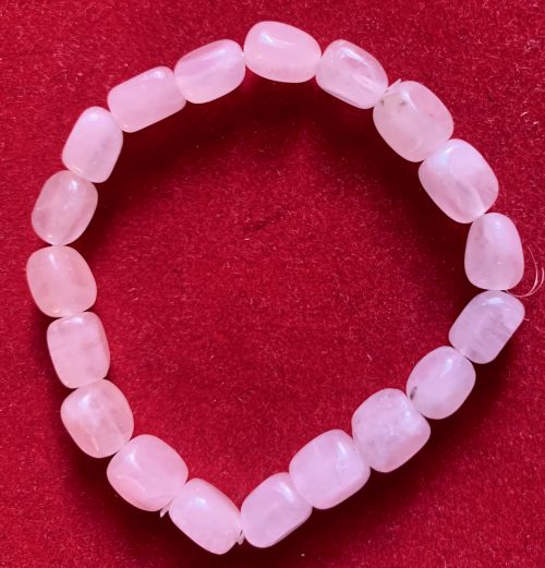Bracelet en Quartz Rose - Grains de café