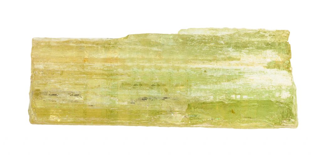 Raw heliodor stone used in lithotherapy