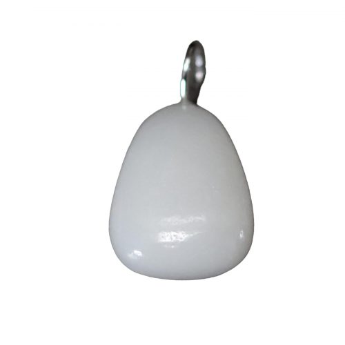 Jade Blanc pendentif pierre roulée