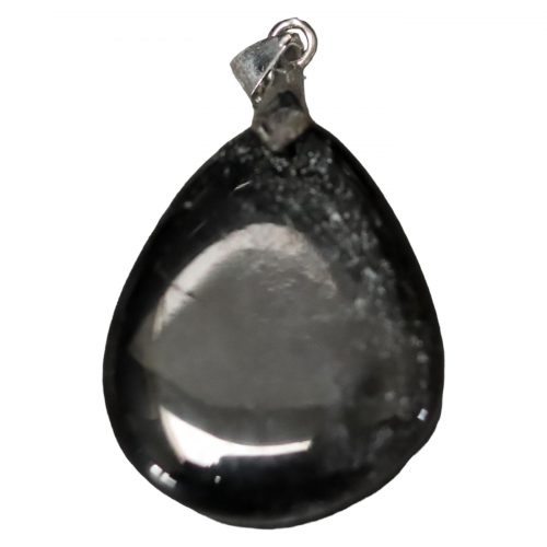 Jais pendentif pierre plate