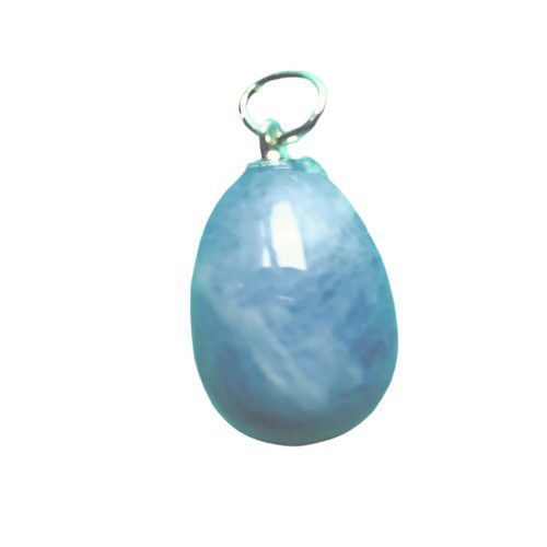Aigue-Marine Pendentif Goutte pierre roulée