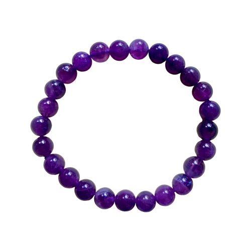 Améthyste Bracelet Boules 8 mm