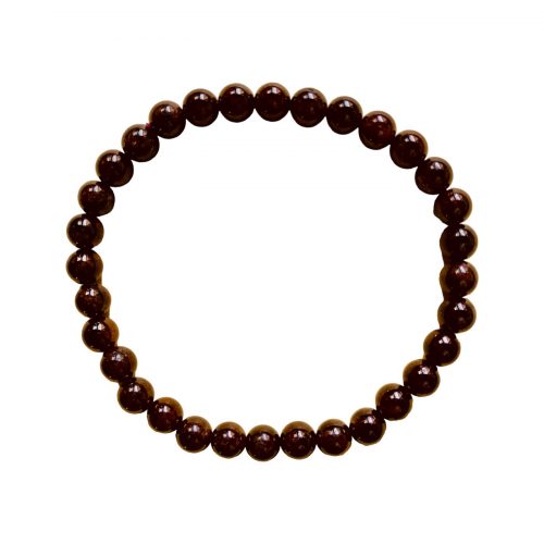 Bracelet en Grenat Pyrope  Pierres Boules 6mm
