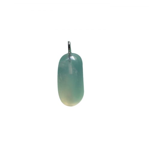 Opale Verte Pendentif pierre roulée