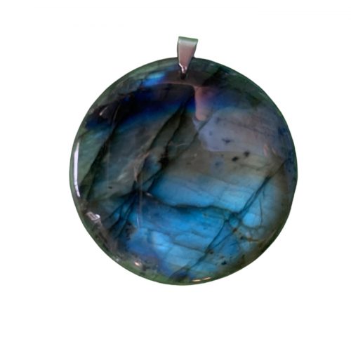 Labradorite  Pendentif pierre ronde 30 grs qual EE